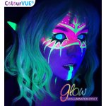 ColourVue Crazy šošovky UV svietiace -  Electric Blue (2 ks ročné) - nedioptrické - Poškodený obal