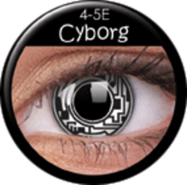 ColourVue Crazy šošovky - Cyborg (2 ks ročné) - nedioptrické