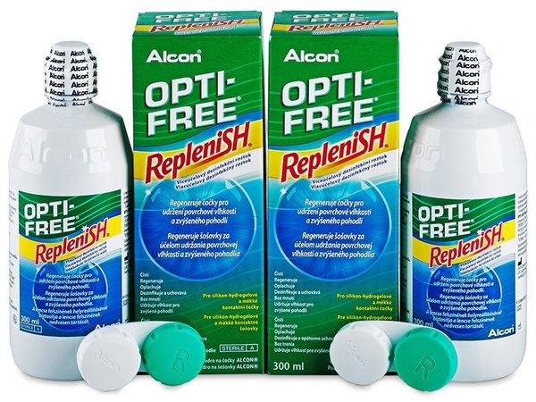 Opti-Free RepleniSH 2x300 ml s púzdry