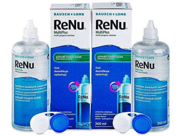 ReNu MultiPlus 2 x 360 ml s púzdry