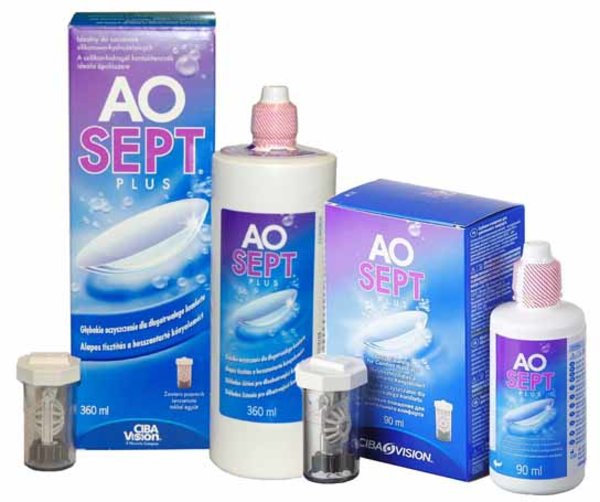 AOSEPT Plus 360ml + 90ml ZDARMA s púzdry