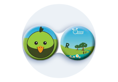 Antibakteriálne puzdro klasické - Farma - Vták zelený