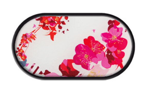 Púzdro so zrkadielkom Čínske motívy - Ružové kvety
