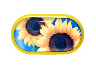 Púzdro so zrkadielkom motív kvety - Slnečnica