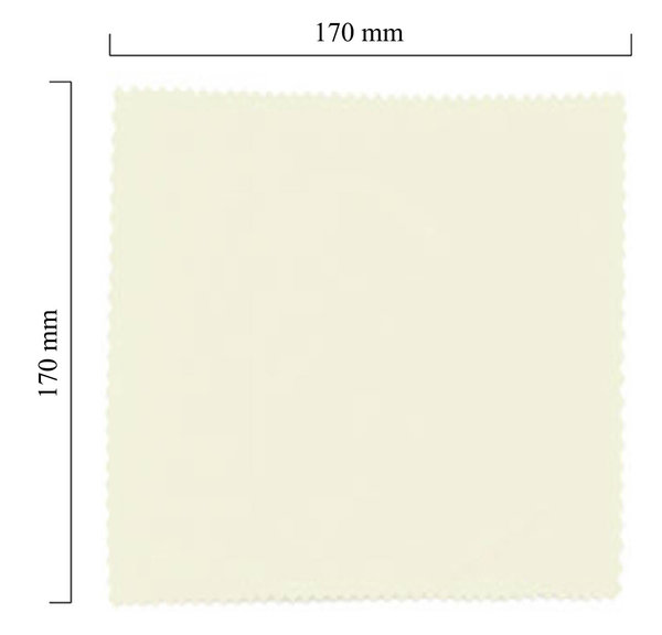 Handričku na okuliare z mikrovlákna jednofarebný - biely 170x170 mm