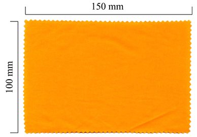 Handričku na okuliare z mikrovlákna jednofarebný - oranžový 100x150