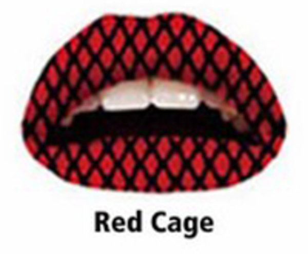 Samolepka na pery - Red Cage