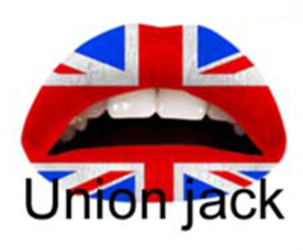 Samolepka na pery - Union Jack