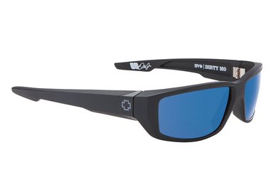 SPY slnečné okuliare DIRTY MO Matte Black Blue - Polarizačné