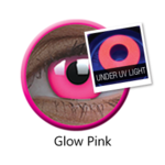 ColourVue Crazy šošovky UV svietiace - Glow Pink (2 ks ročné) - nedioptrické - exp.04/2020