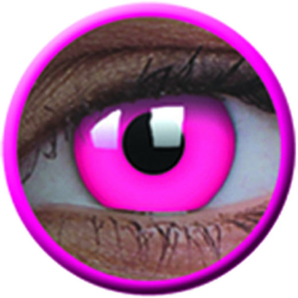 ColourVue Crazy šošovky UV svietiace - Glow Pink (2 ks ročné) - nedioptrické - exp.04/2020