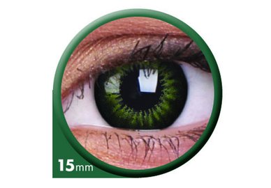 ColourVue Big Eyes - Party Green (2 šošovky trojmesačné) - nedioptrické
