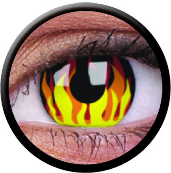 ColourVue Crazy šošovky - Flame Hot (2 ks ročné) - nedioptrické - exp.02/2021
