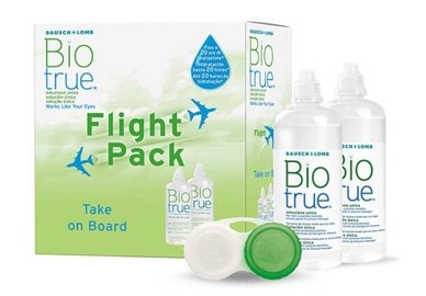 Biotrue 2x100 ml  flight pack so 2  púzdry