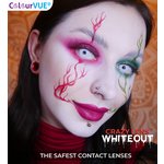 ColourVue Crazy šošovky - Whiteout (2 ks trojmesačné) -  dioptrické