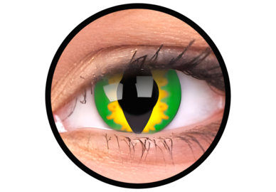 ColourVue Crazy šošovky - Green Dragon (2 ks ročné) - nedioptrické, dopredaj
