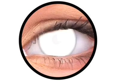 ColourVue Crazy šošovky - Blind White (2 ks ročné) - nedioptrické - nie je cez ne vidieť, dopredaj