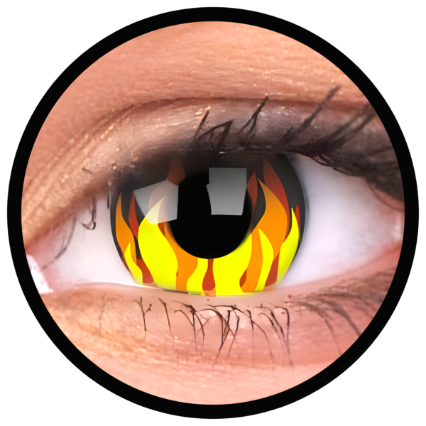 ColourVue Crazy šošovky - Flame Hot (2 ks ročné) - nedioptrické - exp.10/2026