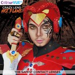 ColourVue Crazy šošovky - Flame Hot (2 ks ročné) - nedioptrické - exp.10/2026