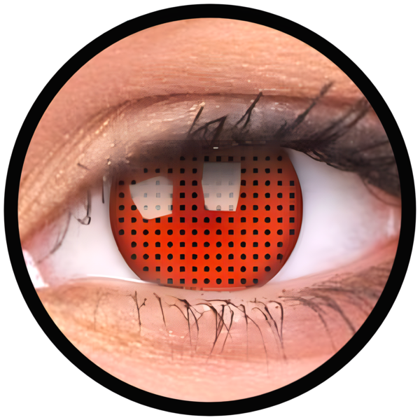 ColourVue Crazy šošovky - Red Screen (2 ks ročné) - nedioptrické, exp. 10/2026