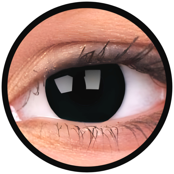 ColourVue Crazy šošovky - Blackout (2 ks trojmesačné) - nedioptrické