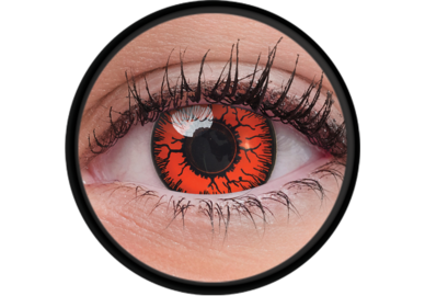 ColourVue Crazy šošovky - Red Monster (2 ks trojmesačné) - nedioptrické