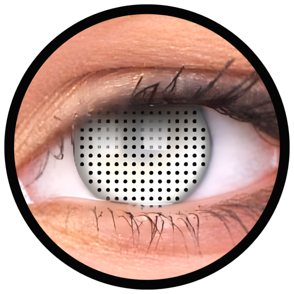 ColourVue Crazy šošovky - White Screen (2 ks trojmesačné) - nedioptrické