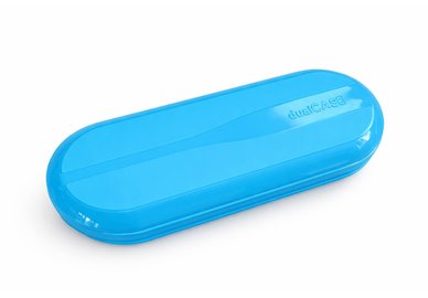 Duopúzdro na okuliare a šošovky - modré