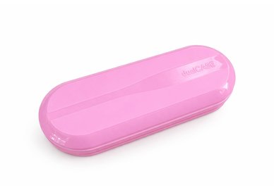 Duopúzdro na okuliare a šošovky - ružové