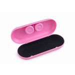 Duopúzdro na okuliare a šošovky - ružové