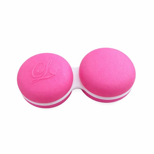 Klasické puzdro makrónka - tmavo ružové