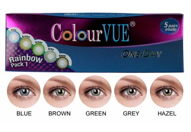 ColourVue Trublends One-Day Rainbow Pack1 - (5 párov farebných šošoviek) - nedioptrické